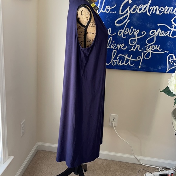 NWT ❤️Eileen Fisher❤️ Ballet sleeveless shift dress - navy size XL - Picture 4 of 14